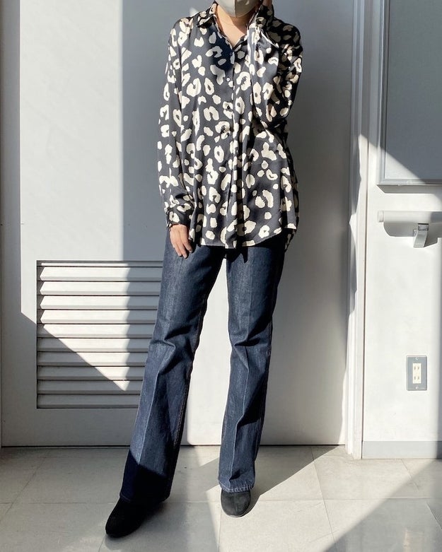 シルエットもデザインも素敵 Zaraの アニマル柄シャツ 着るだけでオシャレ見えします