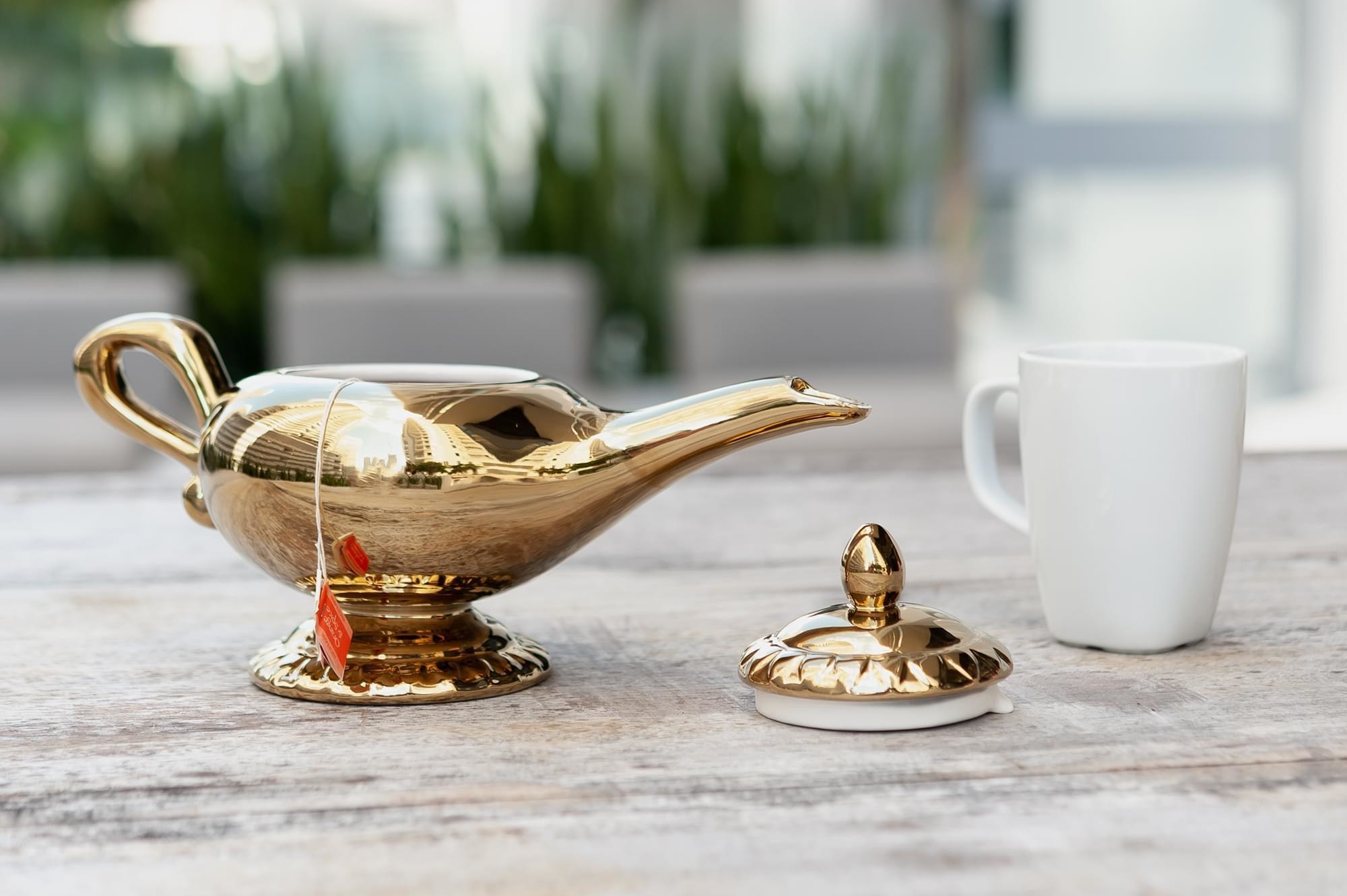 genie lamp-like teapot