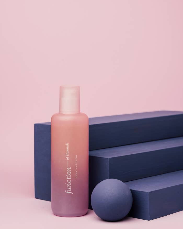 Product shot of Hannah&#x27;s customized Function of Beauty cleanser.