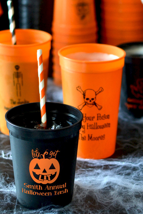 Personalized Halloween Party cups