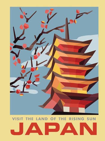 A travel poster for Japan 
