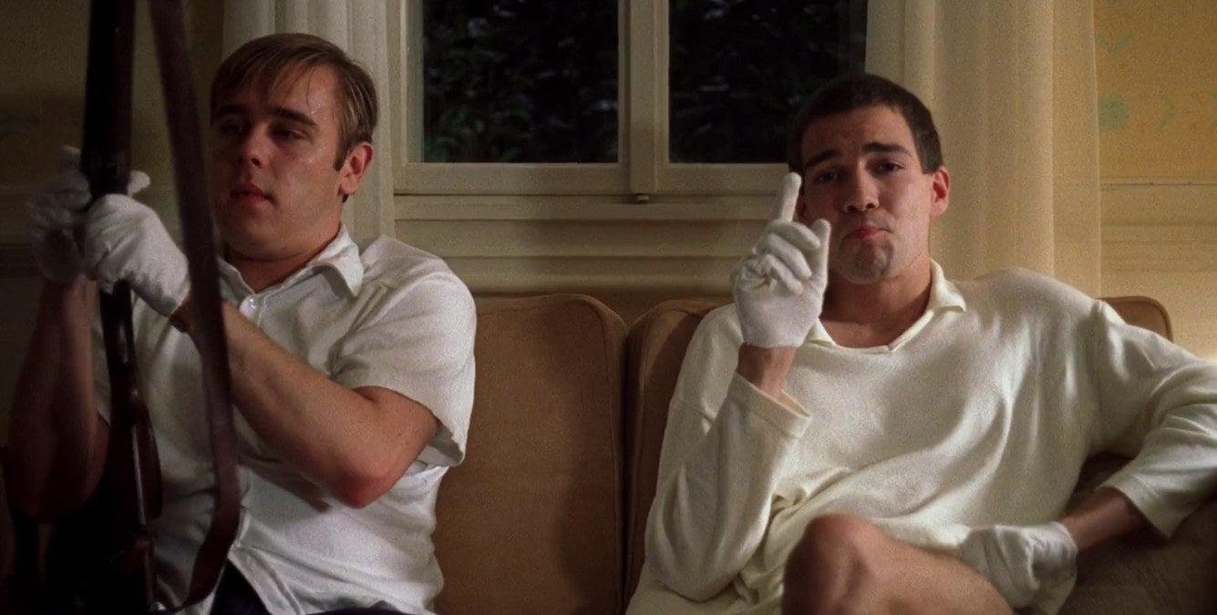 Frank Giering (Peter) and Arno Frisch (Paul) in &#x27;Funny Games&#x27;