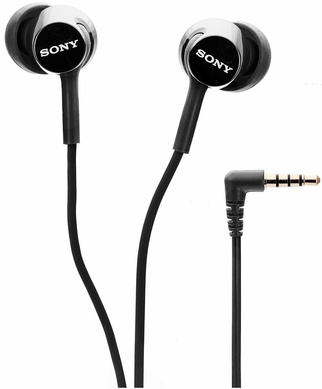 A pair of Sony earphones 