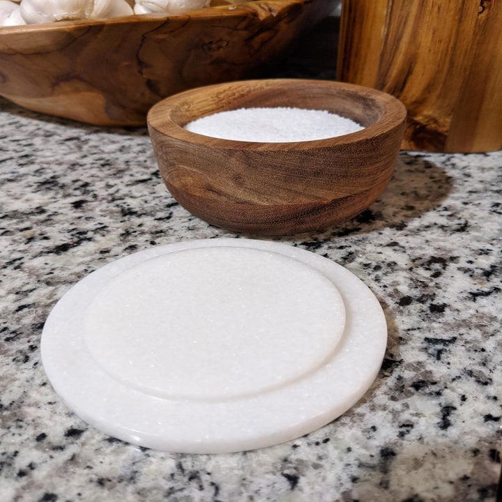 the salt cellar with the lid off