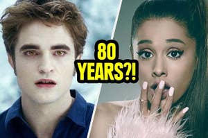 Ariana Grande shocked that Edward is going to change her in 80 years