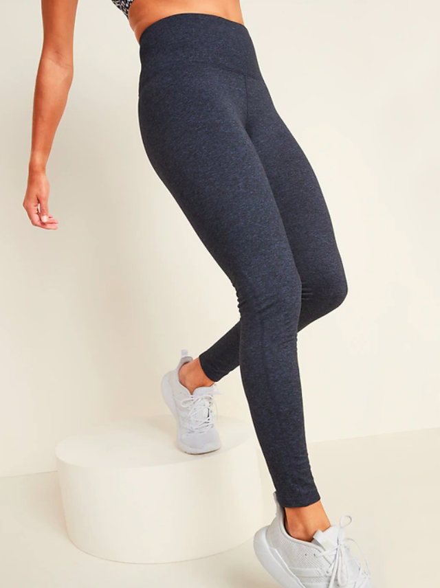the leggings in dark navy