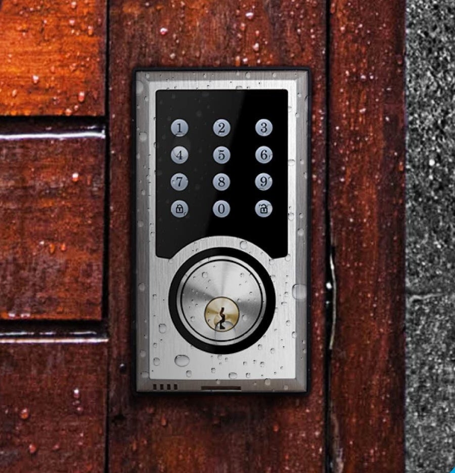 the stainless steel keyless door lock