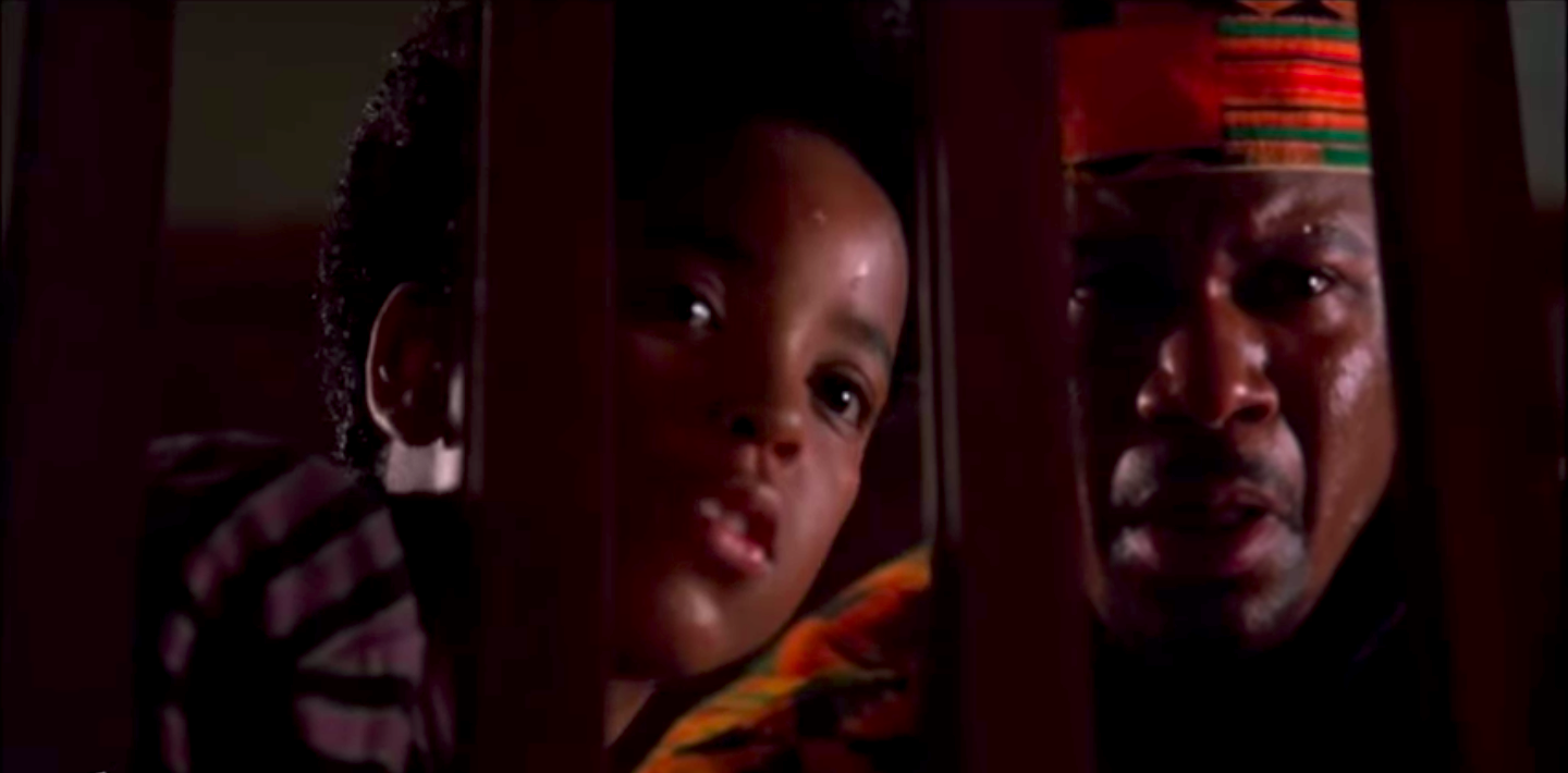 Brandon Adams and Ving Rhames in The People Under the Stairs