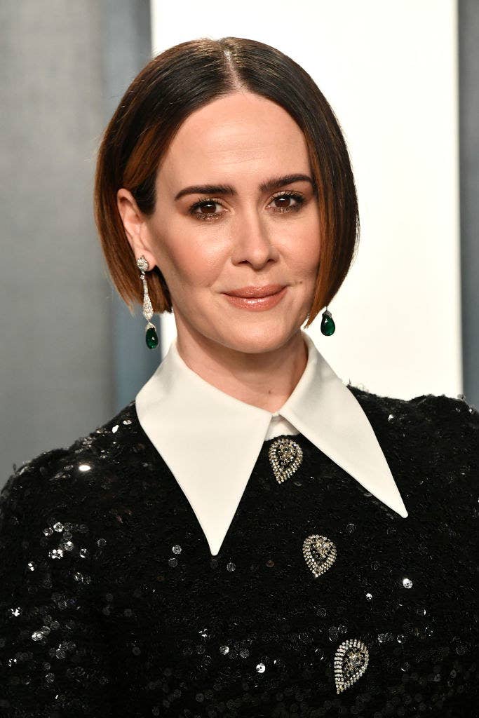 Sarah Paulson attends the 2020 Vanity Fair Oscar Party