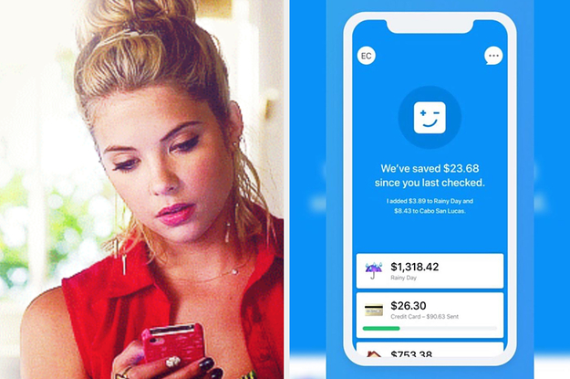 A TV character looking at their phone and the digit app
