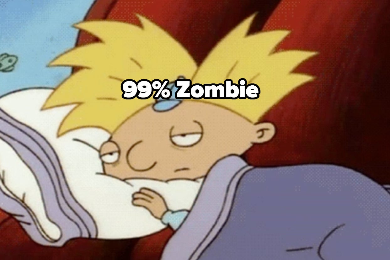 99% Zombie over Arnold from Hey Arnold very sleepy