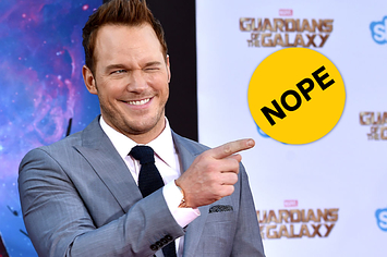 Chris Pratt at the Guardians of the Galaxy premiere. 