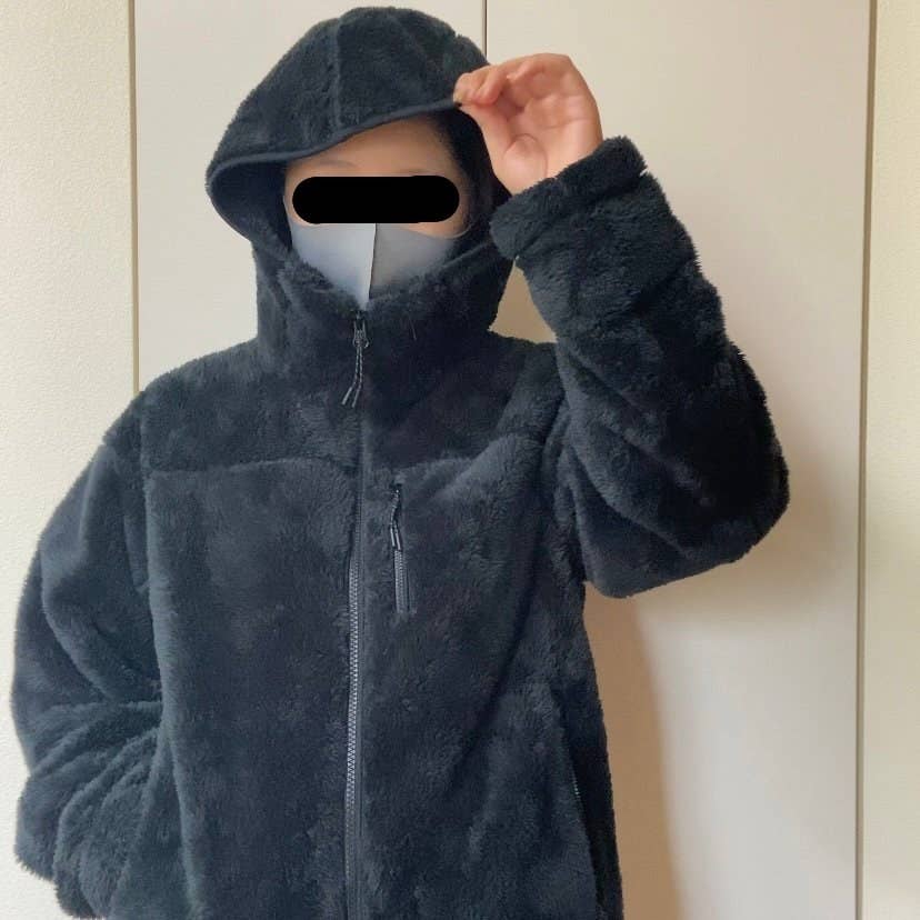 毛布に包まれてるみたい ユニクロの モフモフパーカー があったかくて気持ちいい