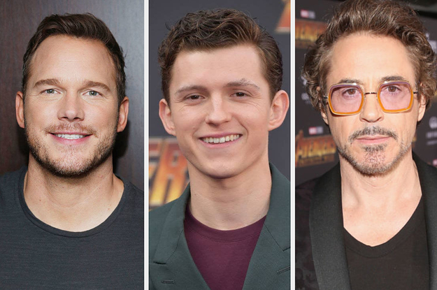 Chris Pratt, Tom Holland, and RDJ all on the red carpet