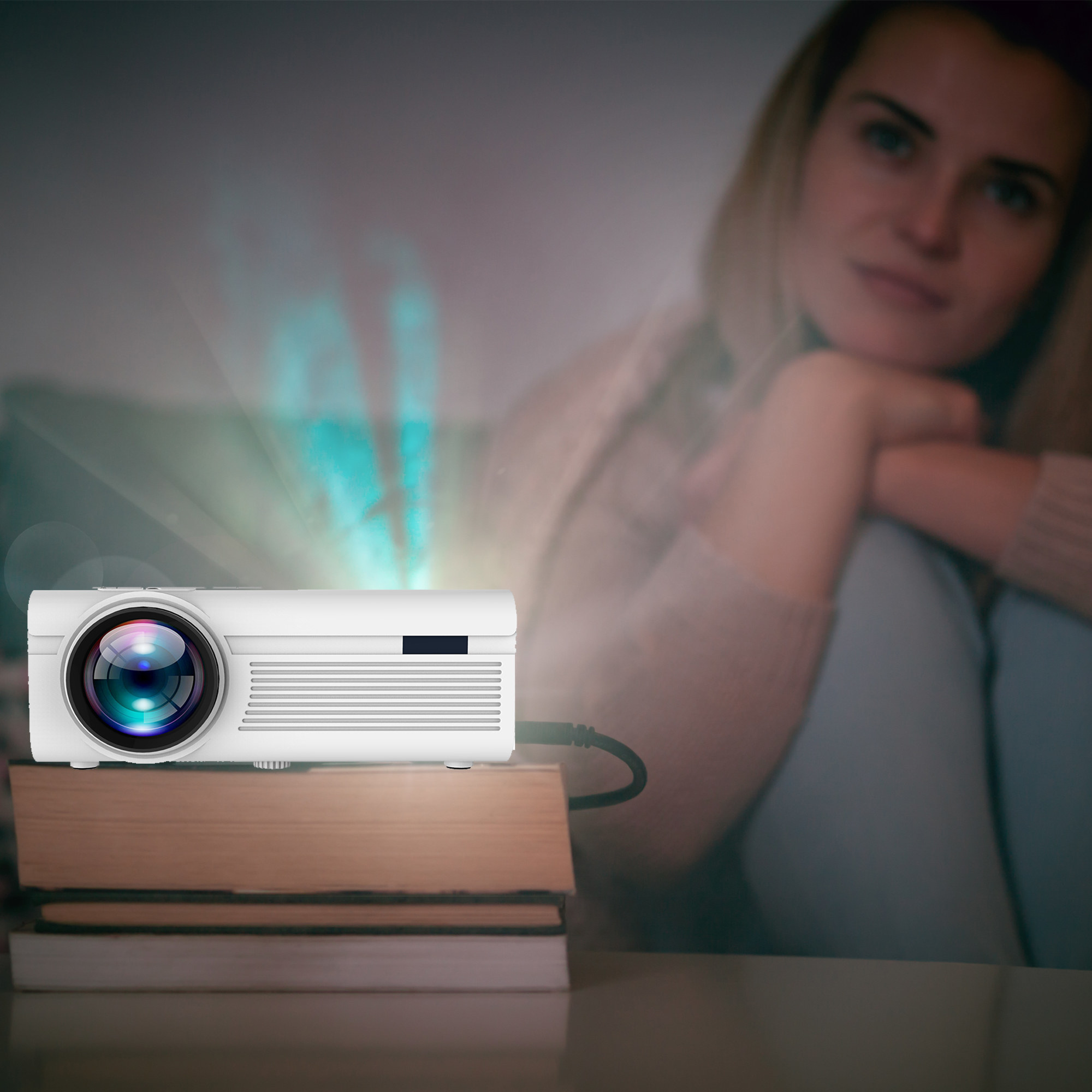 Model uses RCA home theater projector