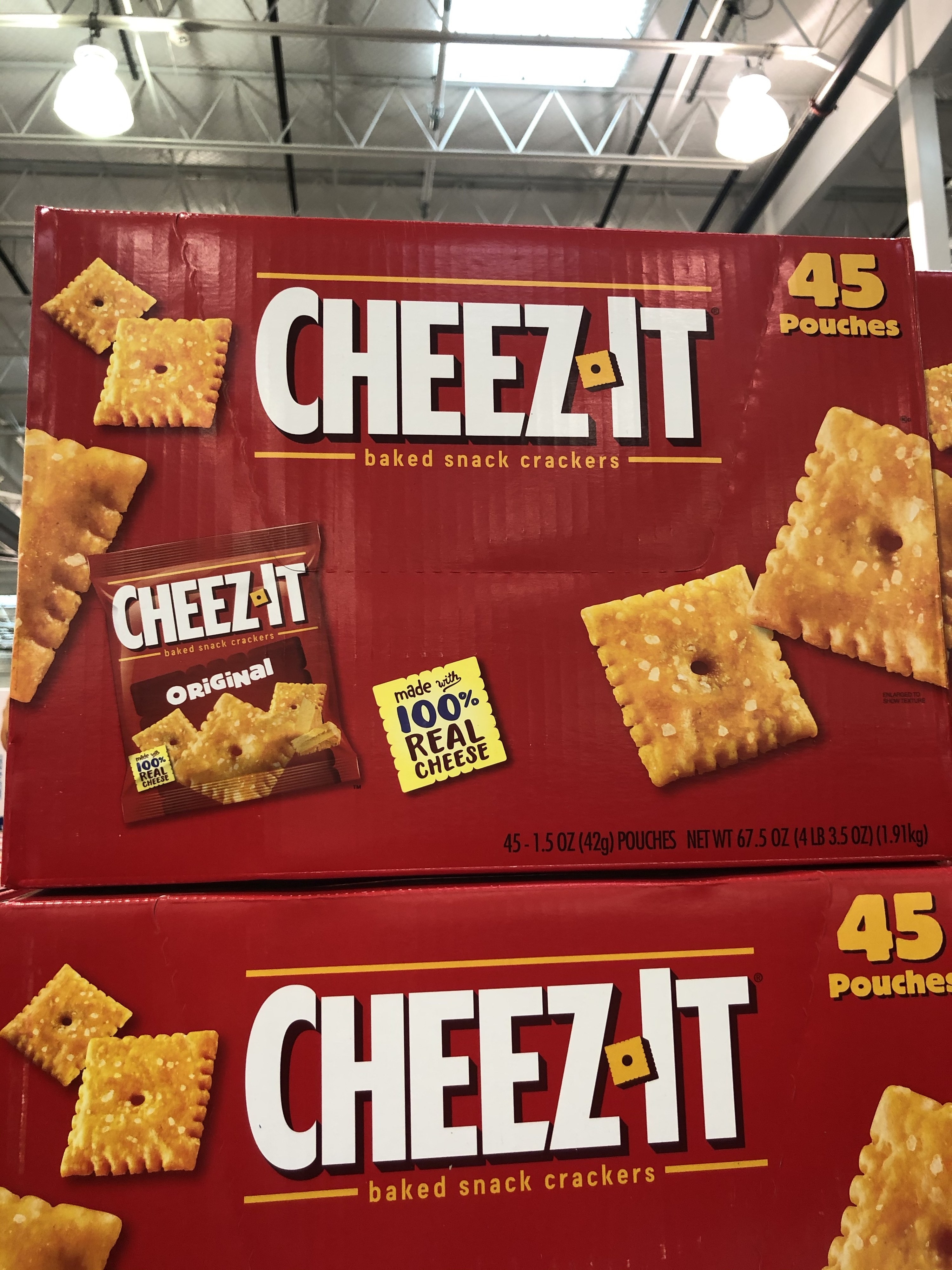 A box of Cheez Its