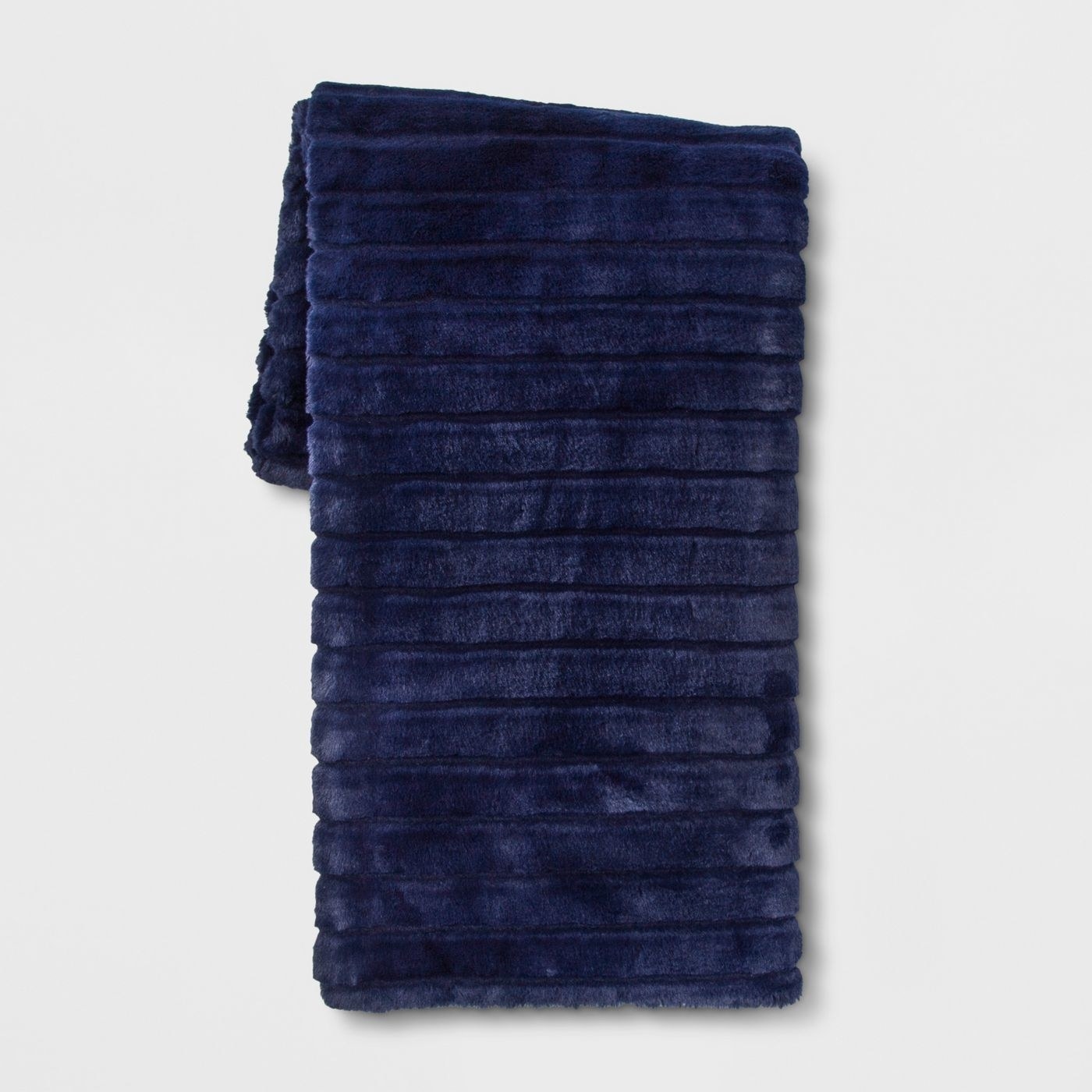 The blue throw blanket