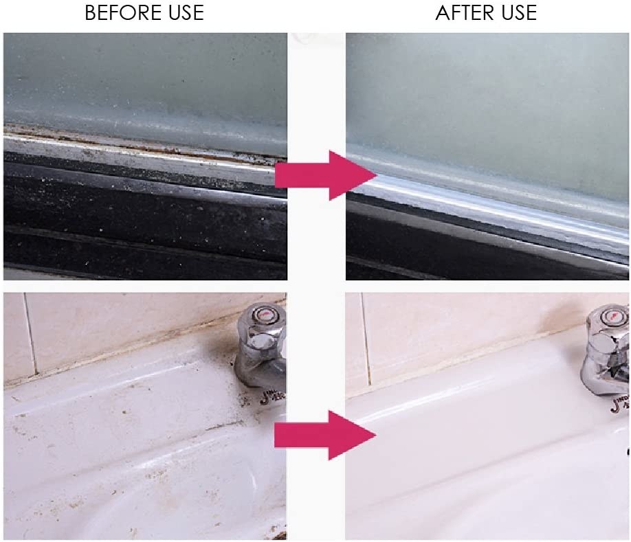 a collage of images showing before and after the cleaner&#x27;s use