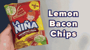 A gif of the testers trying the limón bacon chips.