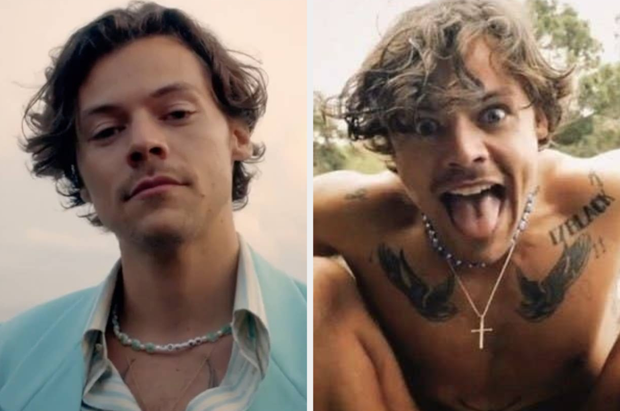 harry styles golden necklace diy