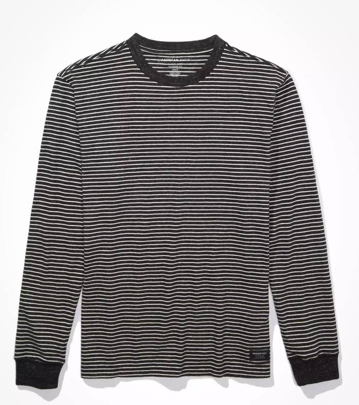 The striped shirt in navy