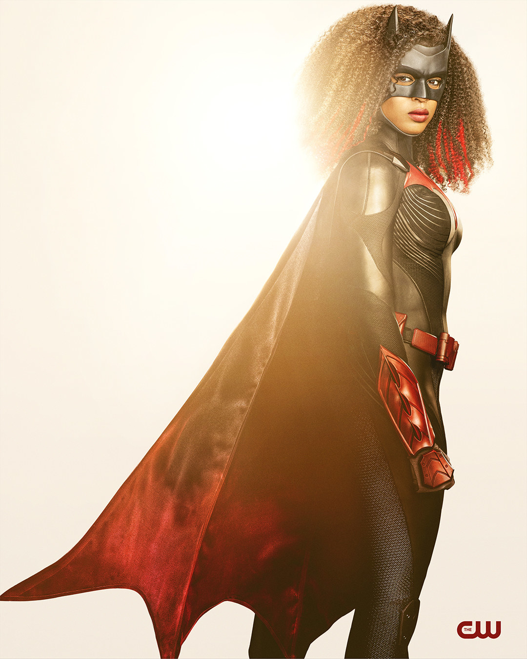 Javicia Leslie as Batwoman in the new Batwoman costume that features a new cowl