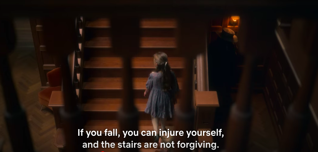 If you fall, you can injure yourself, and the stairs are not forgiving.