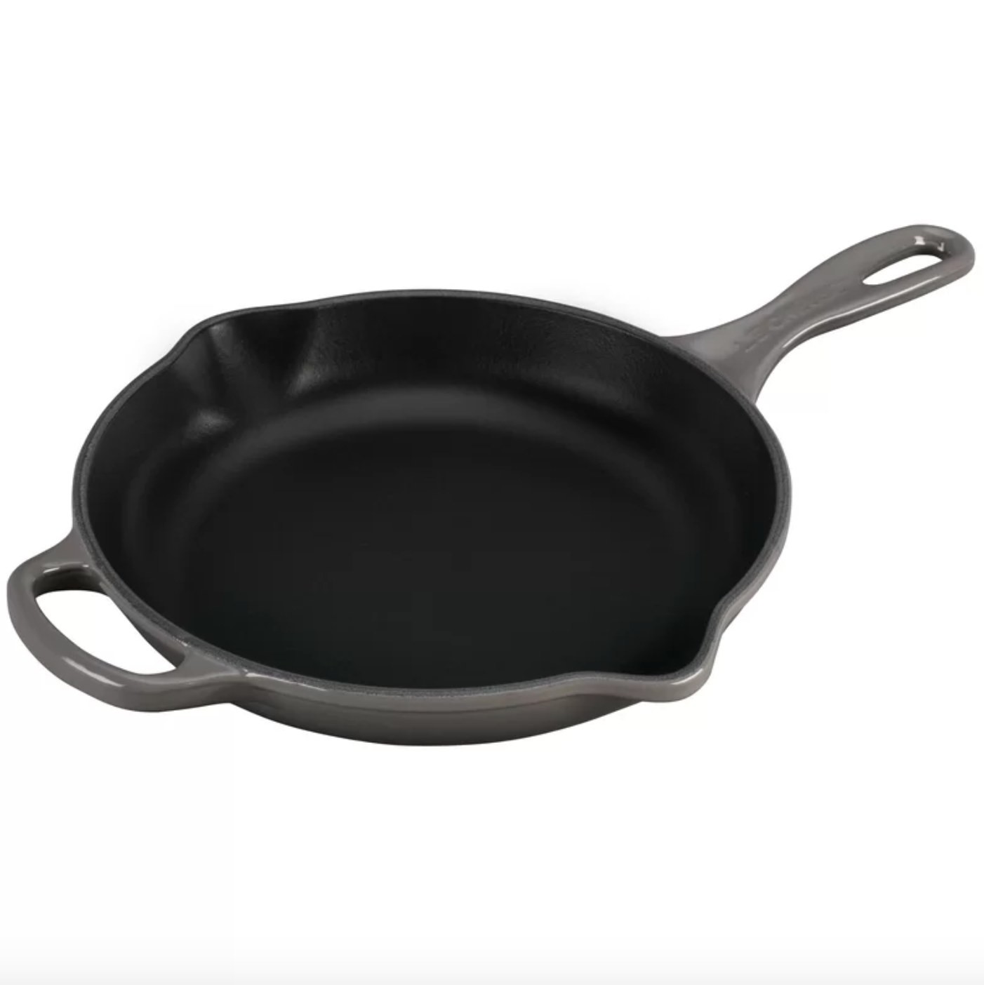 The Le Creuset cast-iron skillet in oyster