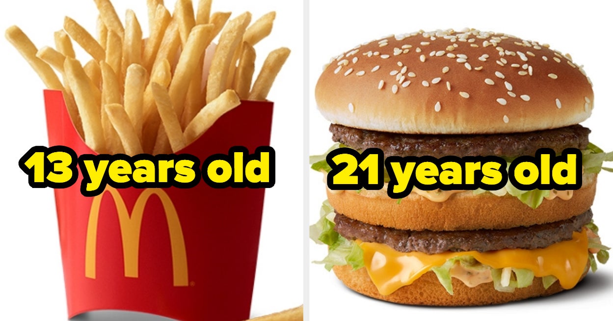 Make A Mcdonald S Meal To Reveal The Age Of Your Taste Buds