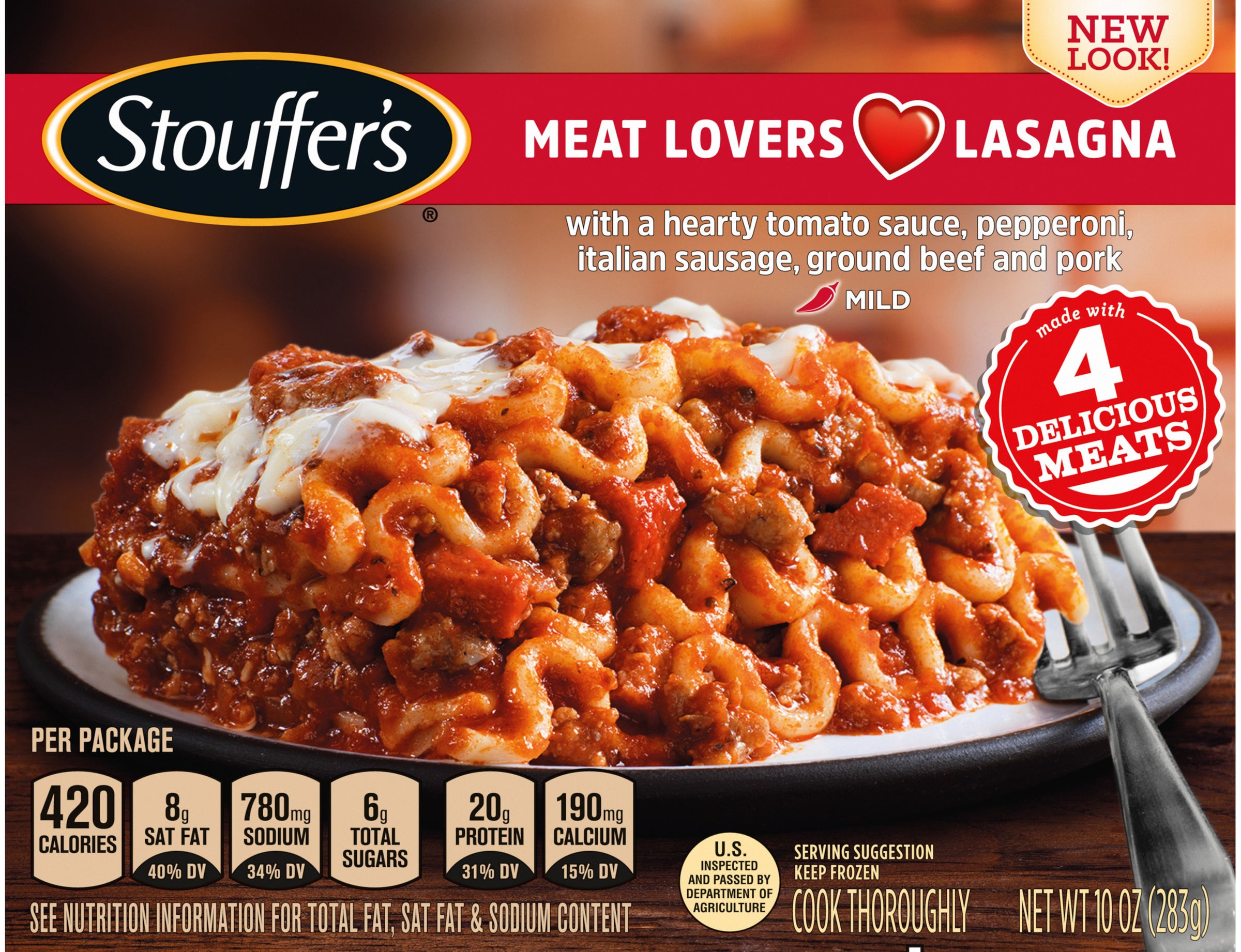 Box of Stouffer&#x27;s lasagna