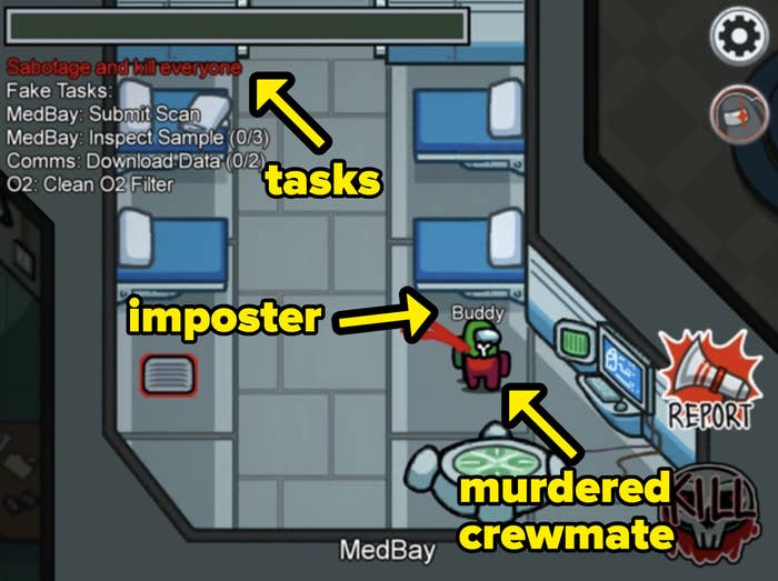Being the Imposter be like - Among us meme