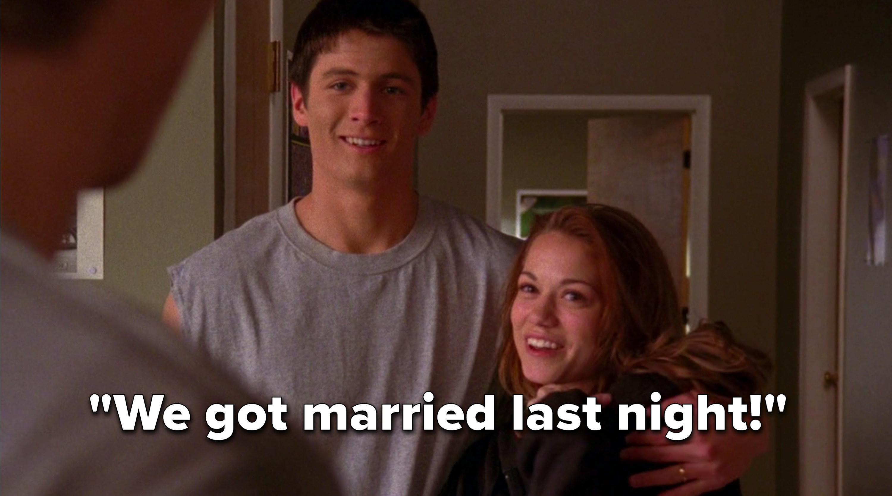 Haley: &quot;We got married last night!&quot;