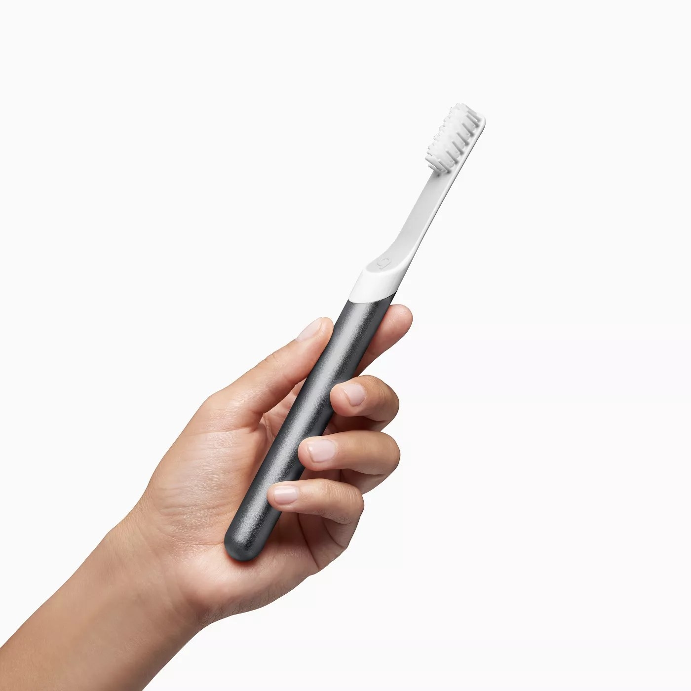 The toothbrush in gray