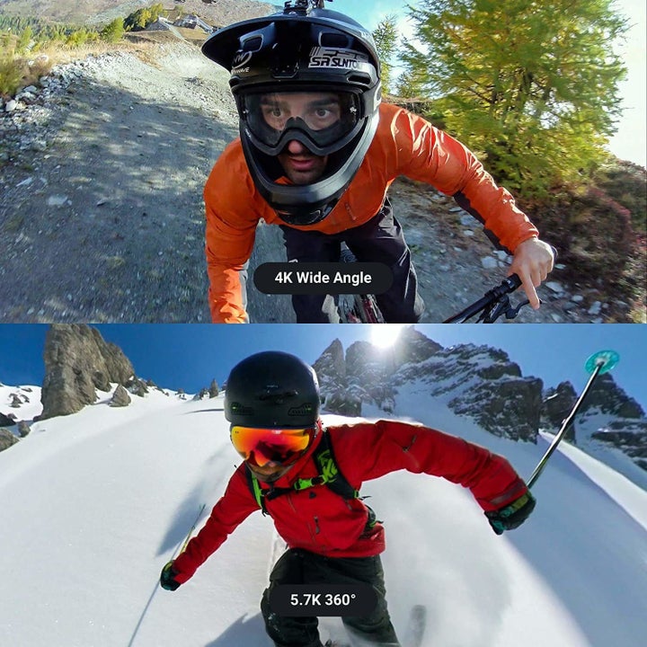 (Top to bottom) Wide angle and panaromic view using the camera.