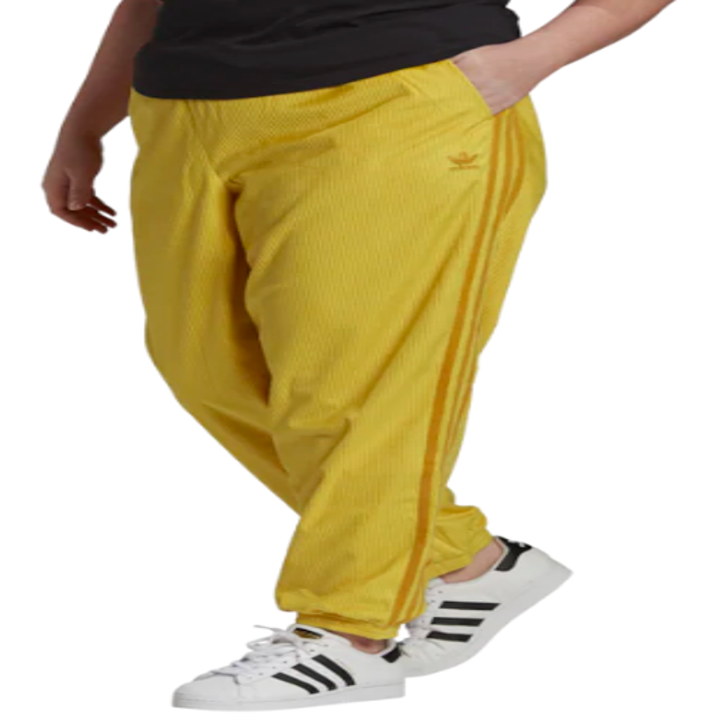 Adidas joggers in same color with stripes down sides of legs 