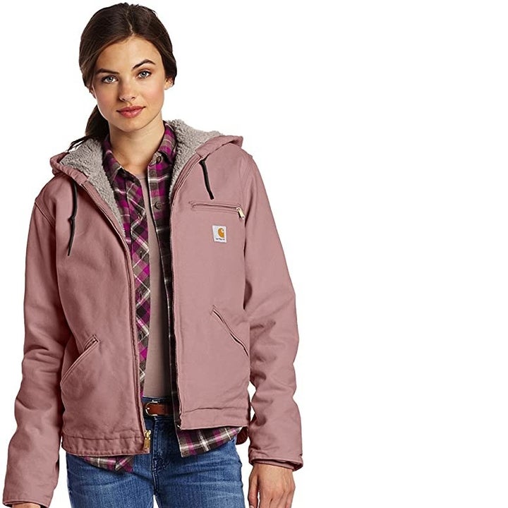 Same jacket in standard size and mauve color 