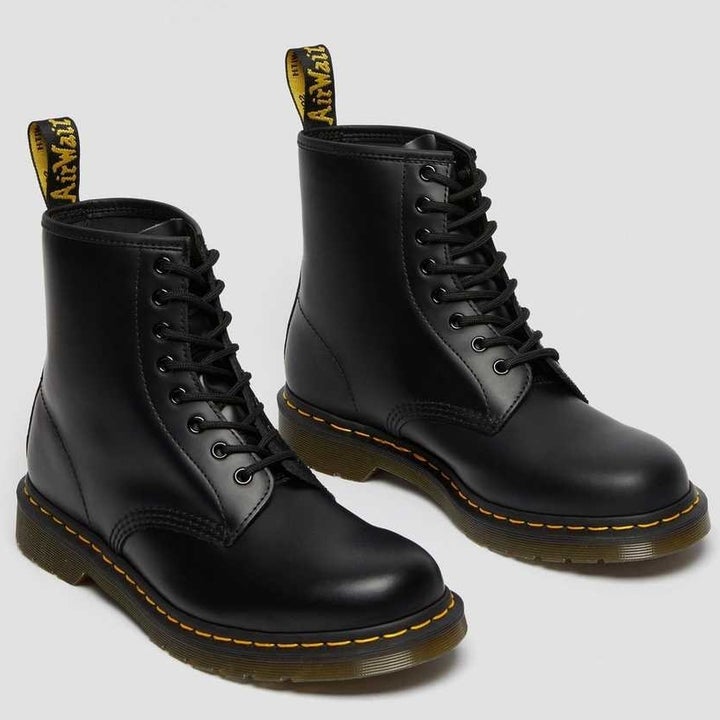 black lace up combat boots 