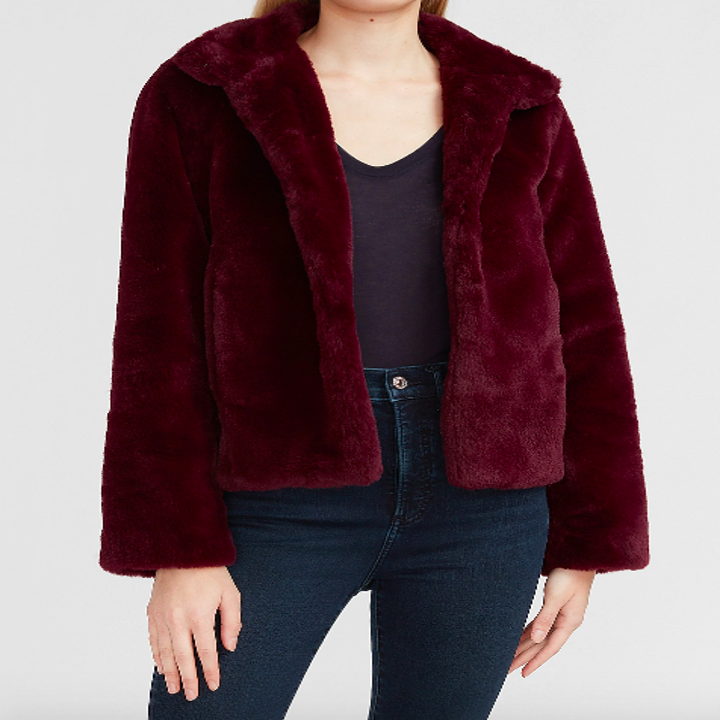 Same jacket in burgundy 