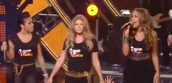 Fergie commanding the stage