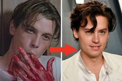 Billy from "Scream" and Cole Sprouse at a red carpet event