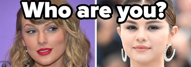 Taylor Swift is on the left labeled,