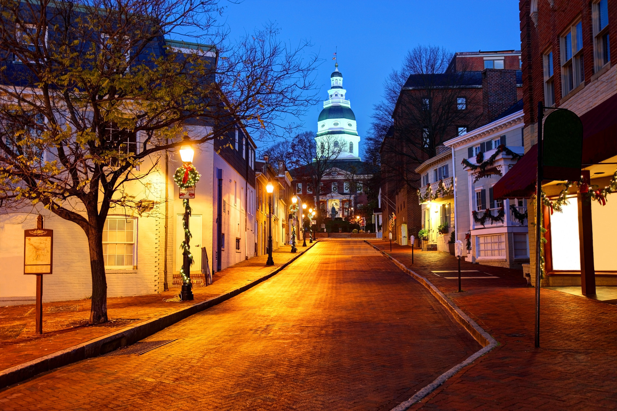 The Maryland state Capitol in Annapolis