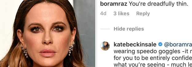 Kate Beckinsale Responded To A Troll Calling Her Dreadfully Thin In The Funniest Way