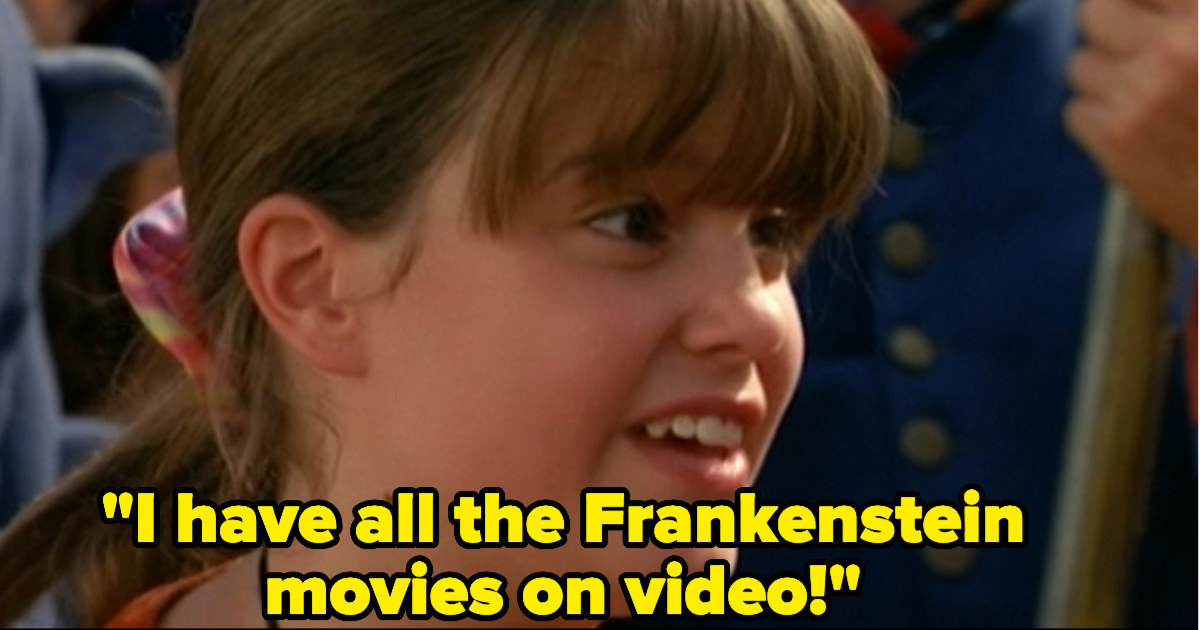 Marnie saying, &quot;I have all the Frankenstein movies on video!&quot;