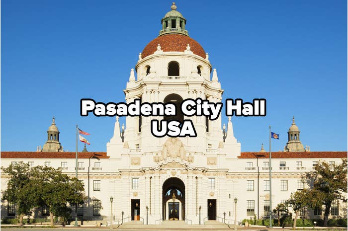 City hall at night (Pasadena, California