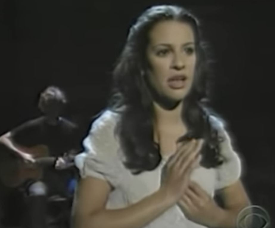 Lea Michelle singing the song for the Tonys