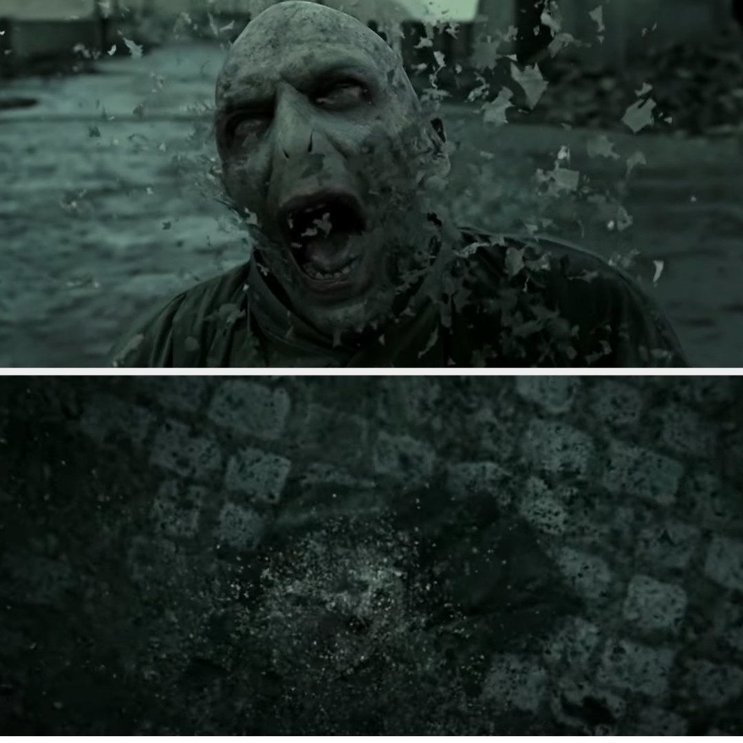 Voldemort dying in &quot;Deathly Hallows: Part 2&quot;