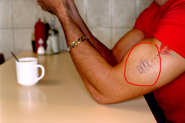 Tattoo with exes' names