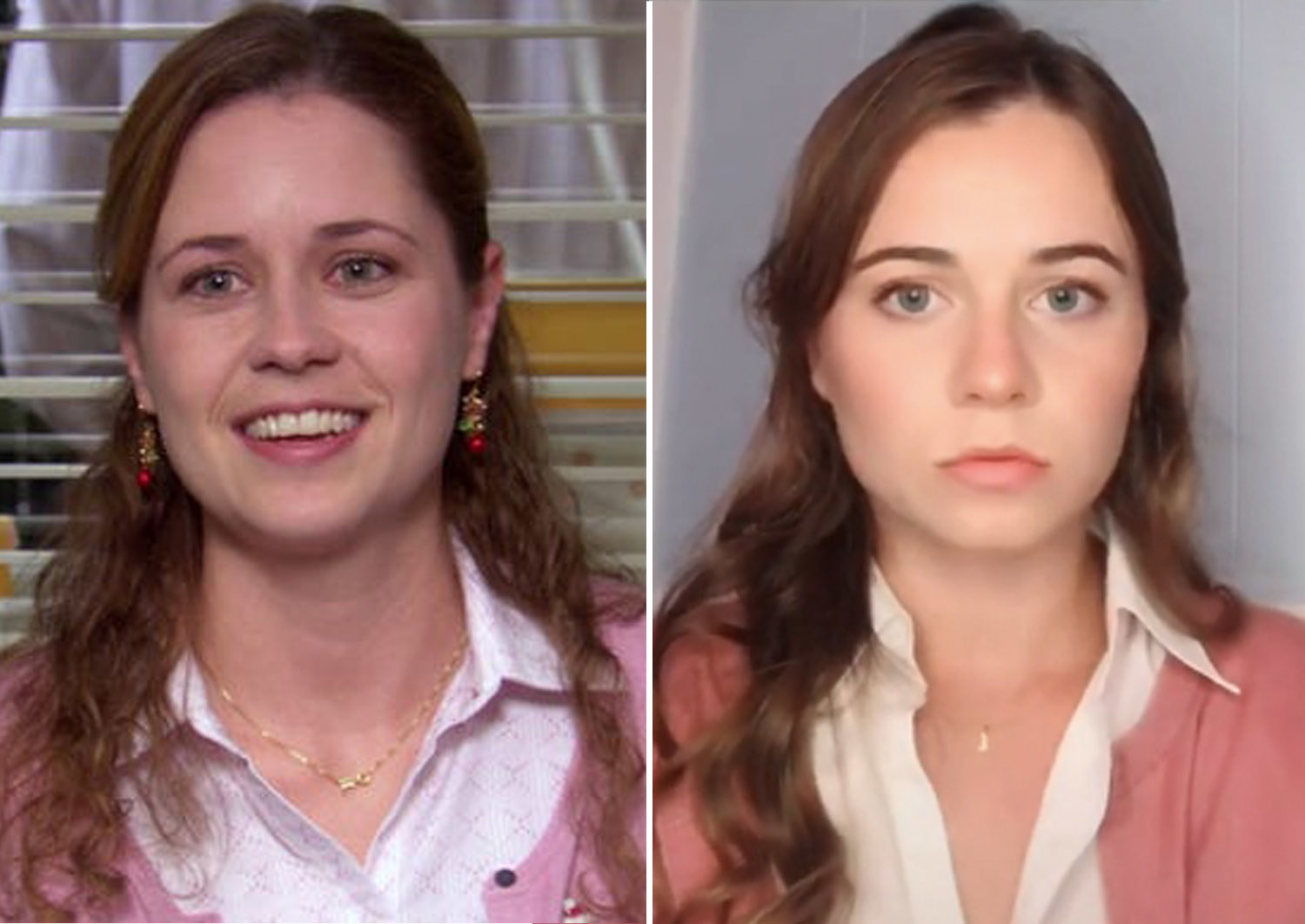 Comparison of Pam and the girl on Tik Tok