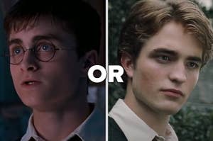Harry potter or Cedric Diggory from "Harry Potter"